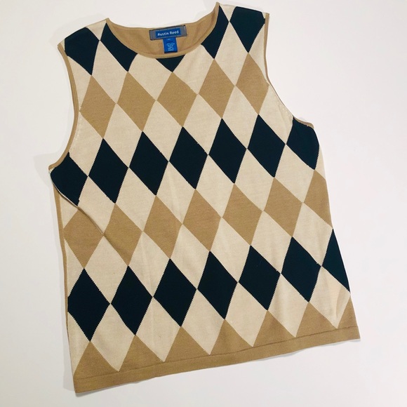 Austin Reed Sweaters Lightweight Silk Harlequin Vest By Austin Reed Poshmark